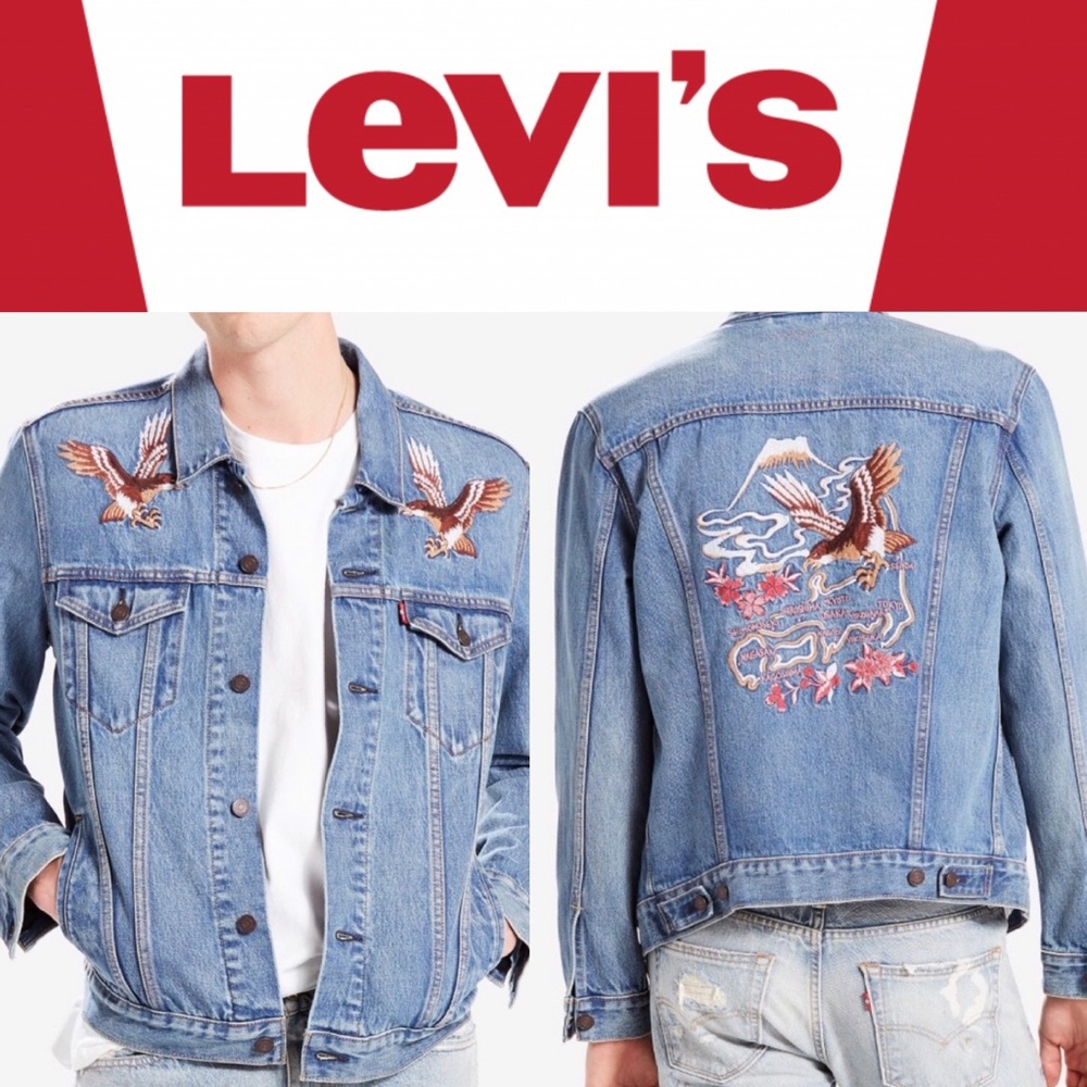 Levi’s Embroidered Japan Eagle Denim Jacket XL